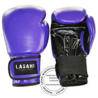Pro Leather Boxing Gloves - Purple