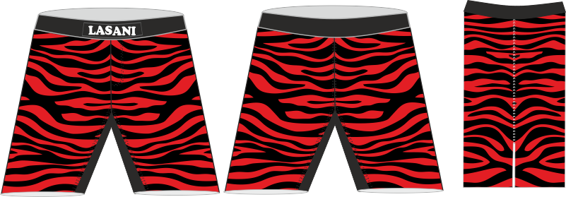 Custom zebra design mma shorts 