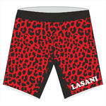 Custom Design Leopard Print MMA Shorts 