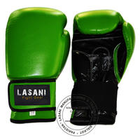 Pro Leather Boxing Gloves - Green