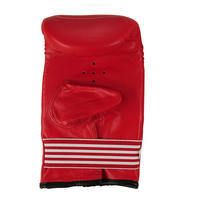 PUNCH BAG GLOVES RED LEATHER